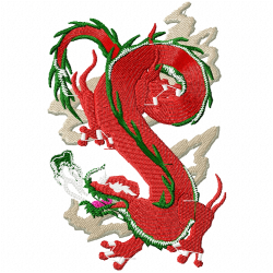 Dragoes Embroidery Design 6